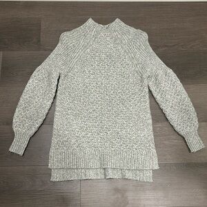 Anthropologie Light Grey Tunic Sweater